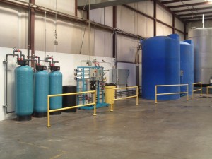 20 gpm RO system installed in industrial plant